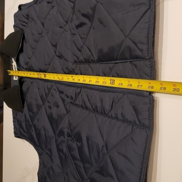 Marks Quilted Vest Mens Large Navy Blue Liner Size Large - Picture 9 of 9